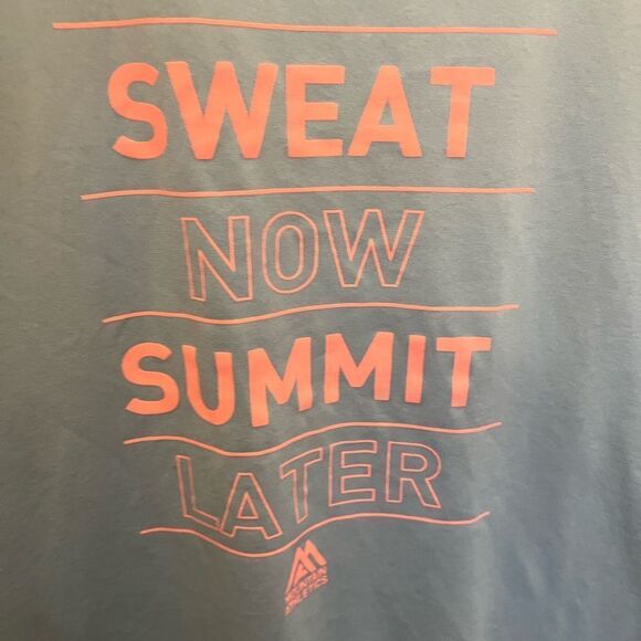 Women’s The North Face racer back soft Sweat Now Summit Later tank top. Size L - Picture 3 of 10